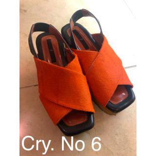 クライ(Cry. STORE)のCry. No6 ファー 厚底サンダル♡(サンダル)