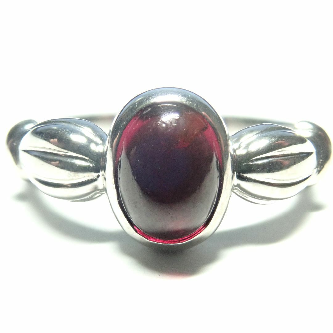 156.K10WG 指輪 ガーネット リング Garnet Ring 10号