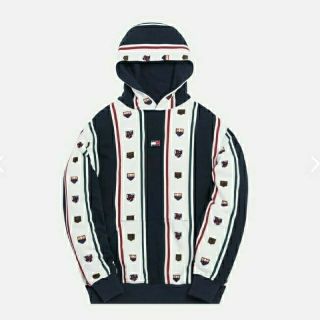 トミーヒルフィガー(TOMMY HILFIGER)のKITH X TOMMY HILFIGER STRIPE HOODIE（S）(パーカー)