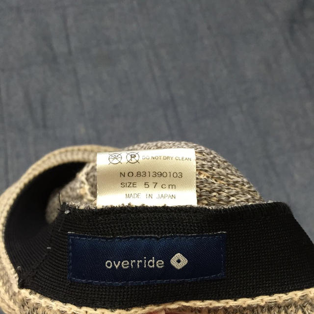 override(オーバーライド)の夏素材ベレー帽☆ レディースの帽子(ハンチング/ベレー帽)の商品写真