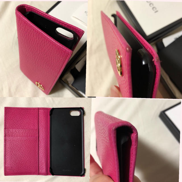 Gucci(グッチ)のGUCCI☆手帳iPhoneカバー スマホ/家電/カメラのスマホアクセサリー(iPhoneケース)の商品写真