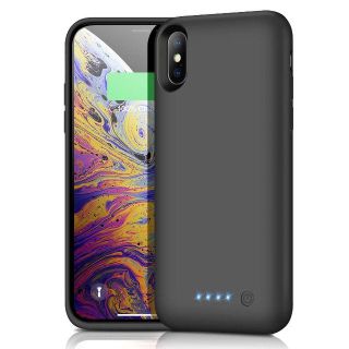 【iPhoneケース】モバイルバッテリー　iPhoneX　ケース　シリコン(バッテリー/充電器)