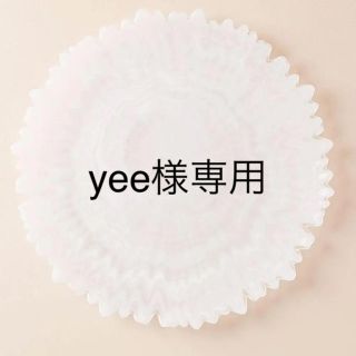 アンソロポロジー(Anthropologie)のyee様専用 アンソロポロジー ディナープレート 白 ガラス 花 大皿(食器)