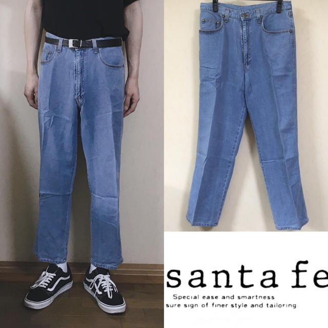 89%OFF!】 サンタフェ Santa Fe ヘリンボーン柄 ストレッチデニム 78