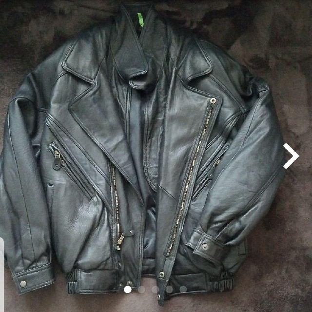MIDWAY leatherjacket　black