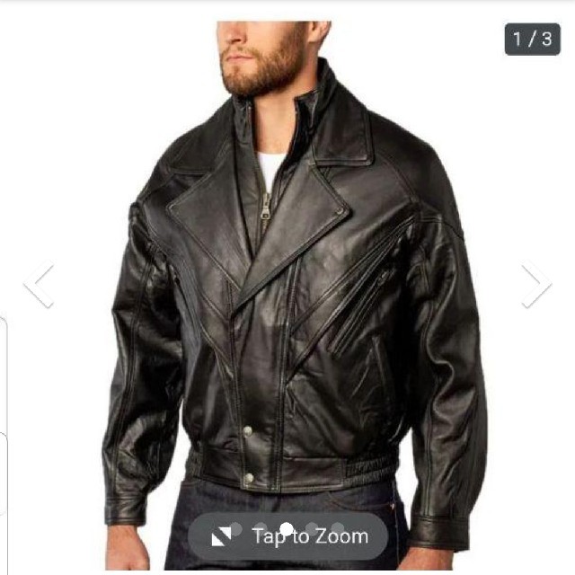 MIDWAY leatherjacket black - レザージャケット