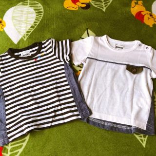 ブランシェス(Branshes)のブランシェス 80サイズ半袖Tシャツ2枚組(Ｔシャツ)