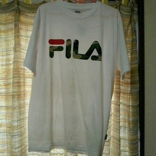 フィラ(FILA)のFILAロゴ迷彩メンズLLTシャツ(Tシャツ(半袖/袖なし))