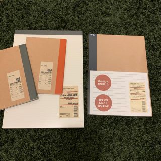 ムジルシリョウヒン(MUJI (無印良品))の無印 ノート＆レポート用紙セット(ノート/メモ帳/ふせん)