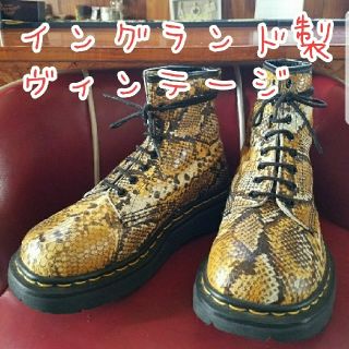 Dr.Martens - 英国製 ドクターマーチン パイソン柄の通販 by マーチン