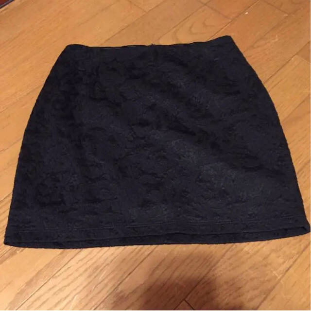 rienda(リエンダ)のrienda ジャガード タイトスカート M ブラック レディースのスカート(ミニスカート)の商品写真