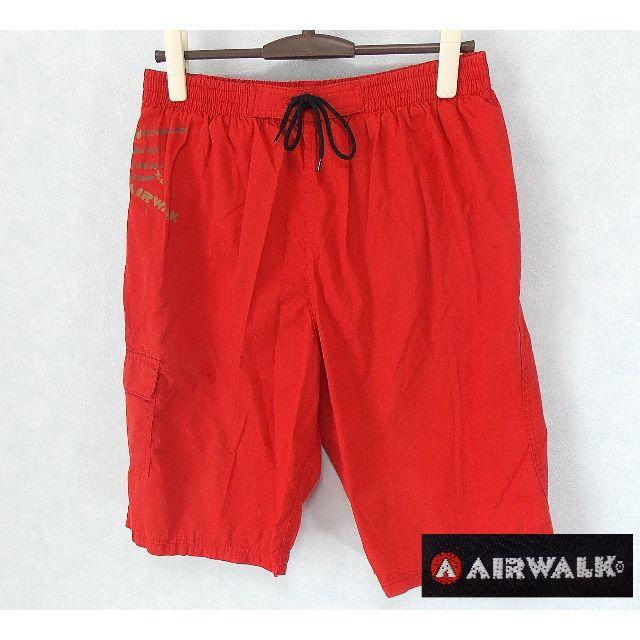 AIRWALK(エアウォーク)の【AIR WALK】 美品 エアウォーク レッド水着 ハーフパンツ サイズLL メンズの水着/浴衣(水着)の商品写真