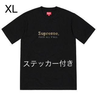 シュプリーム(Supreme)のsupreme gold bars tee XL black ステッカーつき(Tシャツ/カットソー(半袖/袖なし))