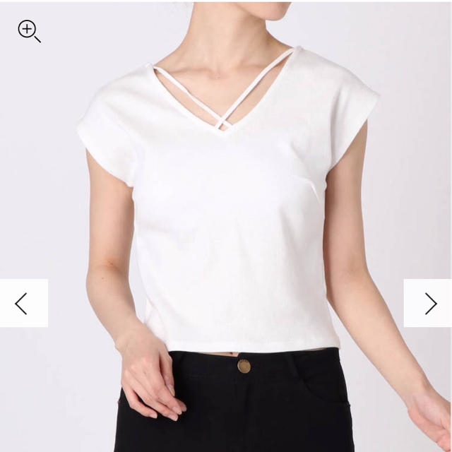 RESEXXY(リゼクシー)の美品♡RESEXXY フロントライントップス レディースのトップス(Tシャツ(半袖/袖なし))の商品写真