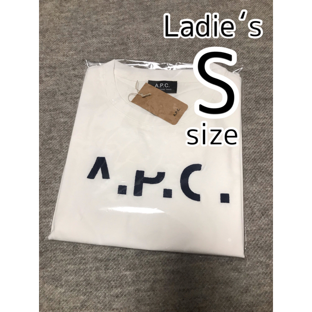 【未使用】A.P.C.欠けロゴ半袖Tシャツ(レディースS) apc アーペーセー