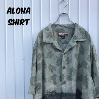 アートヴィンテージ(ART VINTAGE)のAloha shirt アロハシャツ オープンカラー 花柄 シルク100%(シャツ)