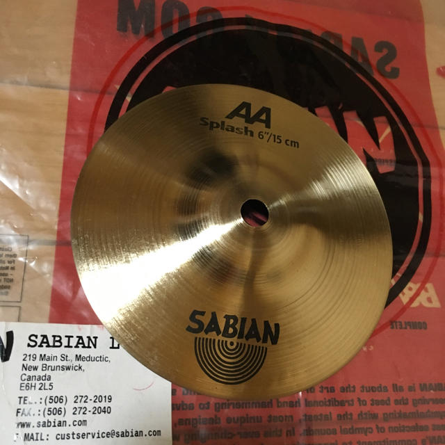 セイビアン Sabian AA splash 6“ スプラッシュ 楽器のドラム(シンバル)の商品写真