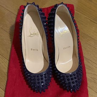 クリスチャンルブタン(Christian Louboutin)のルブタン パテント スパイクパンプス　22cm(ハイヒール/パンプス)