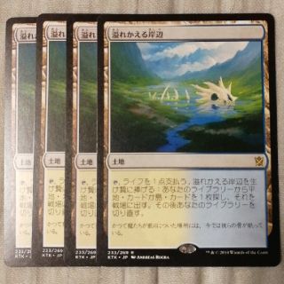 マジックザギャザリング(マジック：ザ・ギャザリング)のMTG   溢れかえる岸辺　gammo様専用４枚(シングルカード)