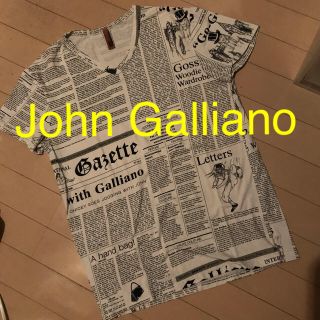 John Galliano メンズTシャツL(Tシャツ/カットソー(半袖/袖なし))