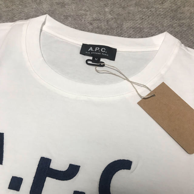 【未使用】A.P.C.欠けロゴ半袖Tシャツ(レディースM)apc アーペーセー 1