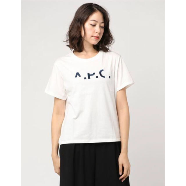 【未使用】A.P.C.欠けロゴ半袖Tシャツ(レディースM)apc アーペーセー 2