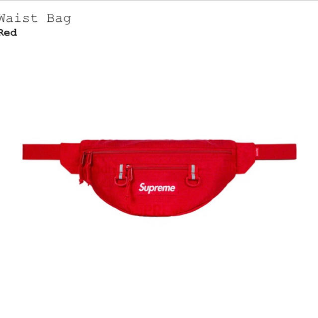 supreme waist bag19ss シュプリームウエストバッグ 19ss