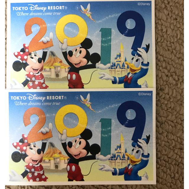 Disney ディズニー チケット 大人 未使用 オープン券 2019の通販 By