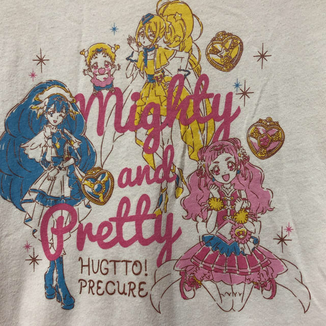 UNIQLO(ユニクロ)のHUGっと!プリキュアTシャツ✩.*˚おまけ付き◡̈⃝︎⋆︎* キッズ/ベビー/マタニティのキッズ服女の子用(90cm~)(Tシャツ/カットソー)の商品写真