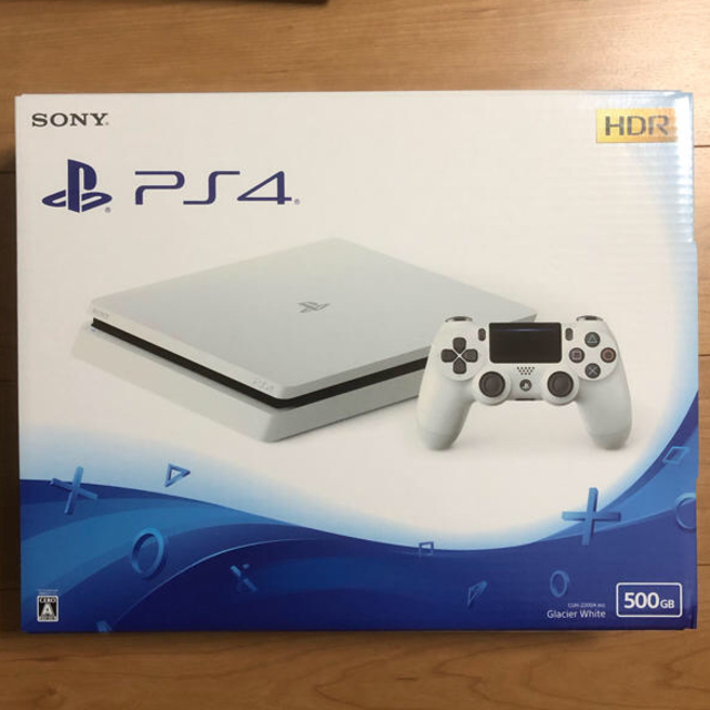 ★超美品・ソフト付★PlayStation4 グレイシャー・ホワイト 500GB