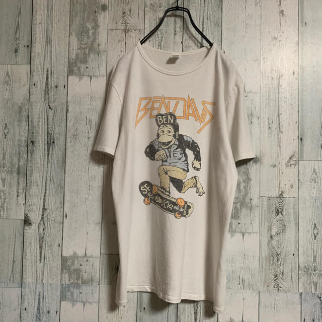 BEN DAVIS(ベンデイビス)の90's ベン デイビス 日本製 ビックプリント Tシャツ 激レア 大人気 メンズのトップス(Tシャツ/カットソー(半袖/袖なし))の商品写真