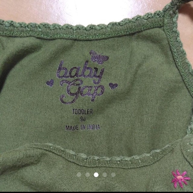 babyGAP(ベビーギャップ)のBaby gap キャミソール90 キッズ/ベビー/マタニティのキッズ服女の子用(90cm~)(Tシャツ/カットソー)の商品写真