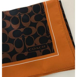 コーチ(COACH)の【らいむ様専用】コーチ 大判シルクスカーフ 未使用(バンダナ/スカーフ)