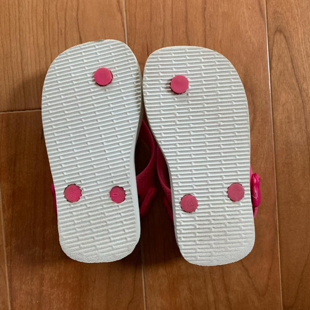 Disney(ディズニー)のhavaianas ミニー ビーチサンダル 14-14.5センチ キッズ/ベビー/マタニティのベビー靴/シューズ(~14cm)(サンダル)の商品写真