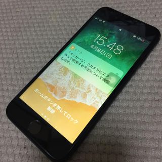 アイフォーン(iPhone)の値下げしました　iphone7 au 黒 32GB 中古(スマートフォン本体)