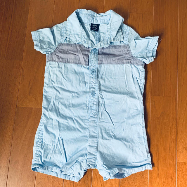 babyGAP(ベビーギャップ)のbaby gap シャツロンパース カバーオール 80 キッズ/ベビー/マタニティのベビー服(~85cm)(カバーオール)の商品写真