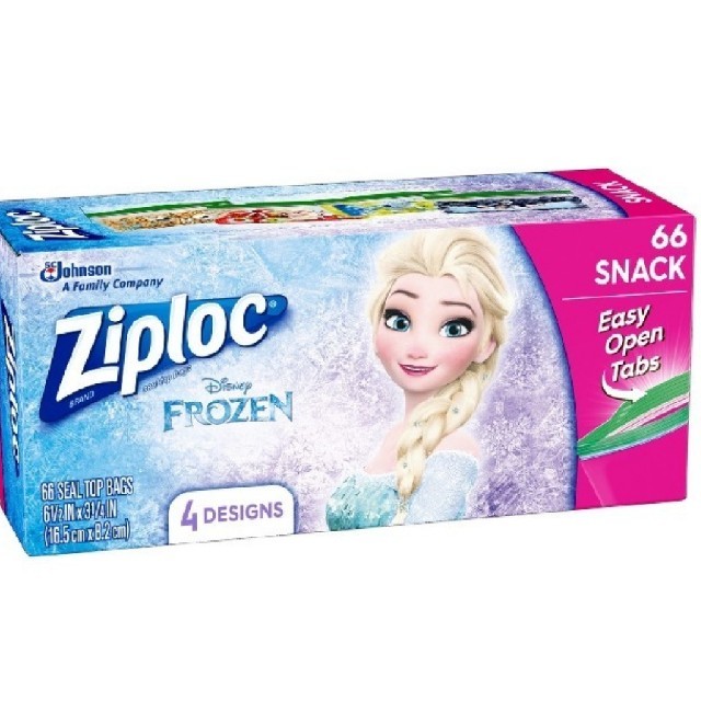 アナと雪の女王(アナトユキノジョオウ)の新年値下げ アナ雪 ジップロック スナック サイズ Ziploc インテリア/住まい/日用品のキッチン/食器(収納/キッチン雑貨)の商品写真