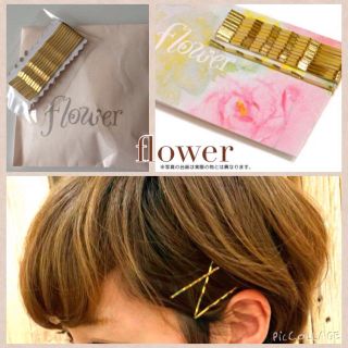 フラワー(flower)のflower♡TV紹介  ゴールドピン♡(ヘアピン)