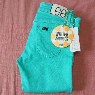 リー(Lee)の【新品未使用】Lee WINTER JEGGINGS LL0330 グリーン(デニム/ジーンズ)