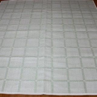 P P チェック　江戸間　3畳用　グリーン　夏用(ラグ)