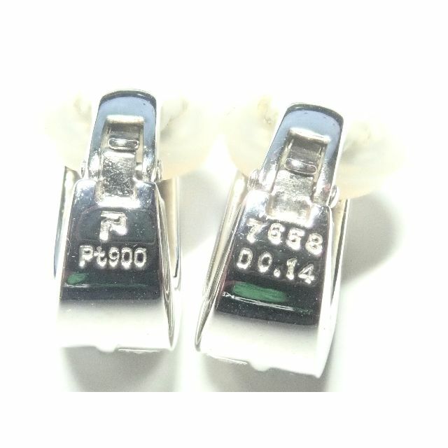 POLA(ポーラ)の097.POLA ポーラ ダイヤモンド シェル イヤリング Pt900 レディースのアクセサリー(イヤリング)の商品写真