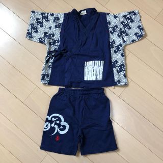 エフオーキッズ(F.O.KIDS)のエフオーキッズ 甚平 夏祭り 夕涼み 花火 じんべい キッズ 95(甚平/浴衣)