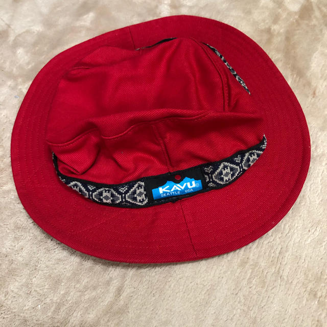 KAVU(カブー)のKAVU K'sバスケットハット red Mサイズ キッズ/ベビー/マタニティのこども用ファッション小物(帽子)の商品写真