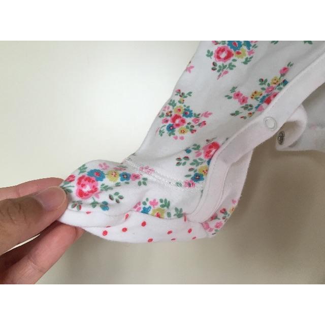 Cath Kidston(キャスキッドソン)の花柄新生児ロンパース♡ キッズ/ベビー/マタニティのベビー服(~85cm)(ロンパース)の商品写真