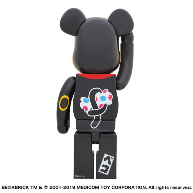 不二家(フジヤ)のBE@RBRICK 招き猫 ペコちゃん 黒 1000％ エンタメ/ホビーのフィギュア(その他)の商品写真