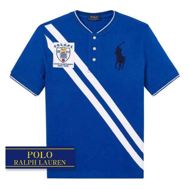 Ralph Lauren(ラルフローレン)の☆新品☆140 ラルフローレン メッシュTシャツ サファイアブルー 4185  キッズ/ベビー/マタニティのキッズ服男の子用(90cm~)(Tシャツ/カットソー)の商品写真