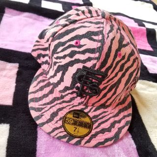 ニューエラー(NEW ERA)のNEW ERA★キャップ★ピンク×ゼブラ(キャップ)