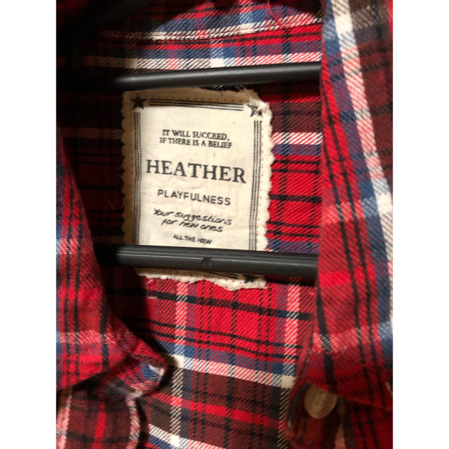 heather(ヘザー)のHEATHER チェックシャツ  レディースのトップス(シャツ/ブラウス(長袖/七分))の商品写真