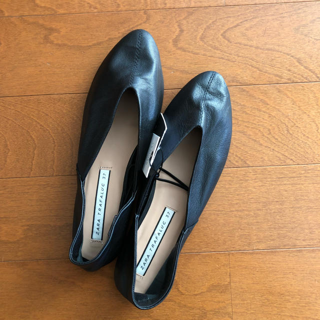 ZARA レザーアラビアンスリッパ 37