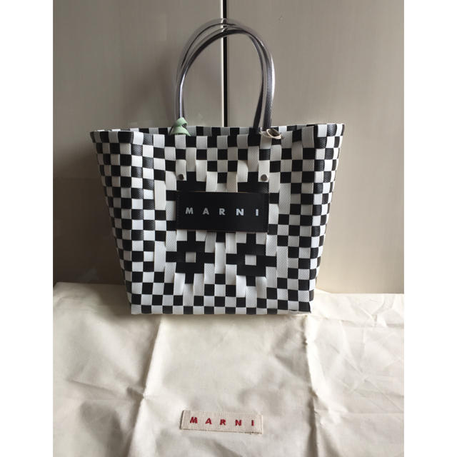 MARNI ピクニックバッグ ミニ かご バッグ - かごバッグ/ストローバッグ